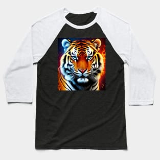 Fire and Ice Tiger Baseball T-Shirt